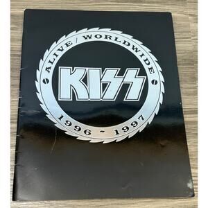 KISS Alive/Worldwide Black Tour Book - 1996 & 1997 Good Condition